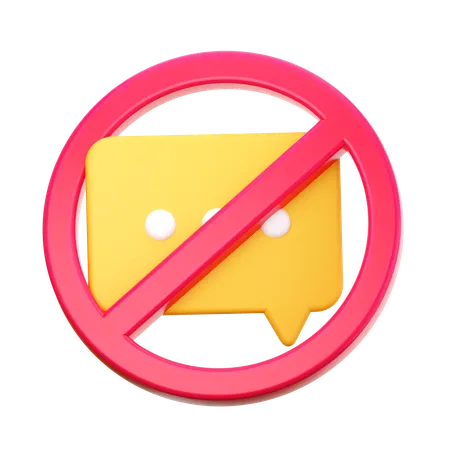 No molestar  3D Icon