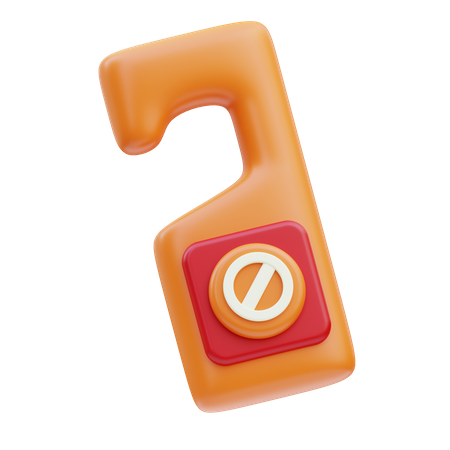 No molestar señal  3D Icon