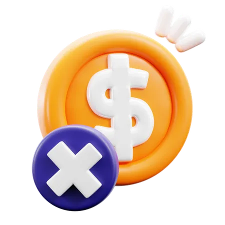 No Money  3D Icon