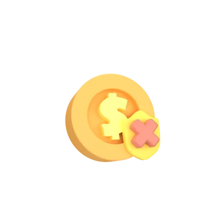 No Money  3D Icon