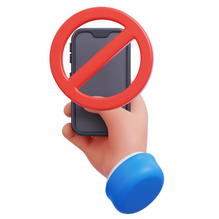 Sin móvil  3D Icon