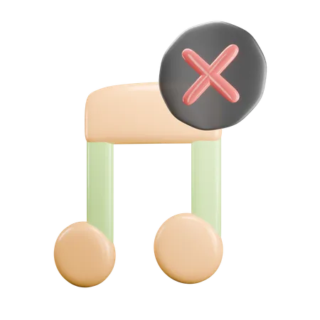 Prohibition On Turning On The Tone Or Music Too High 3D Icon