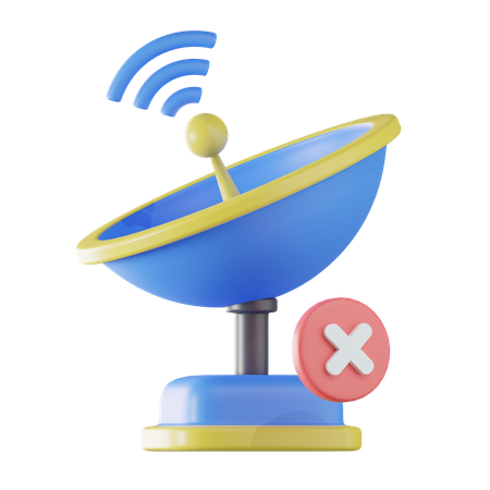 No Network Found  3D Icon
