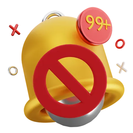 No notification  3D Illustration