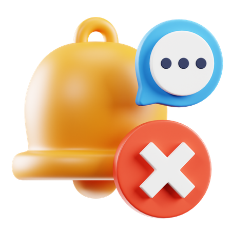 No-Notification Mode  3D Icon