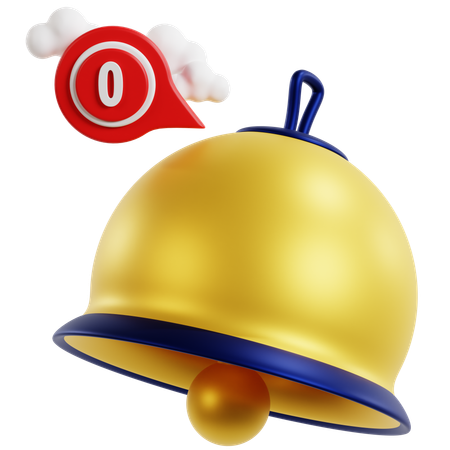 No Notifications Alert  3D Icon