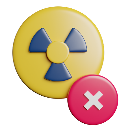 No Nuclear  3D Icon