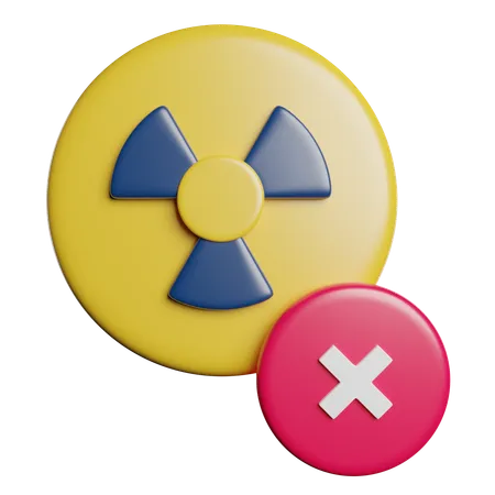 No Nuclear  3D Icon