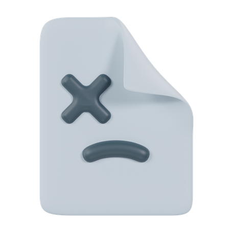 No Page  3D Icon