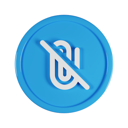 No Paperclip  3D Icon