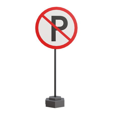 No Parking  3D Icon