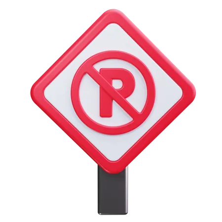 No Parking  3D Icon