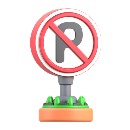 No Parking  3D Icon