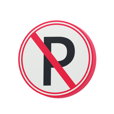 No Parking  3D Icon