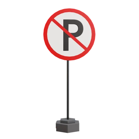 No Parking  3D Icon