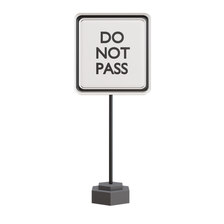 No pasar  3D Icon