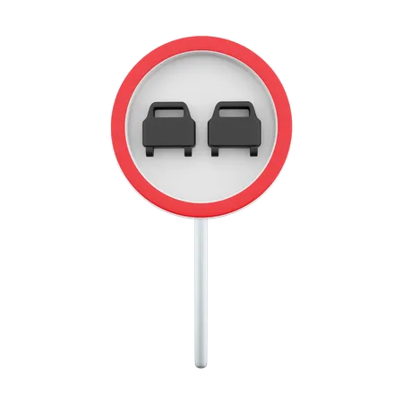 No Passing  3D Icon