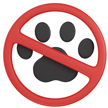 Sem animal de estimação  3D Icon