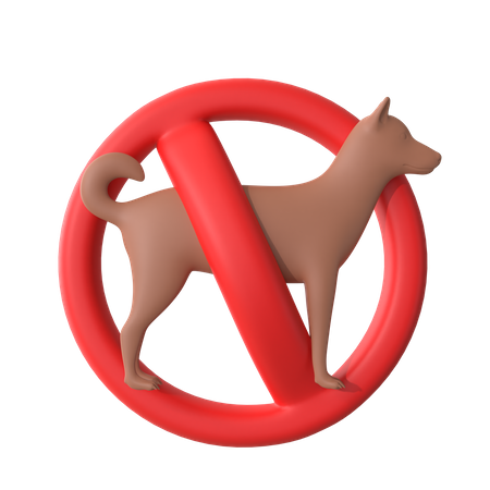 No Pets  3D Icon