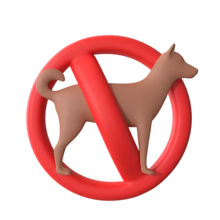 No Pets  3D Icon