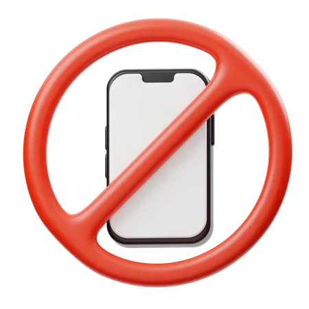 No Phone  3D Icon