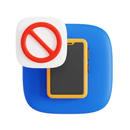 No Phone  3D Icon