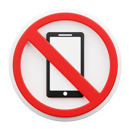 No Phone Allowed  3D Icon