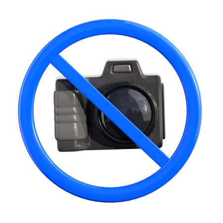 No Photography 3 D Airport Icon 3D Icon