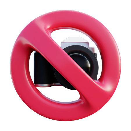 No Photography  3D Icon