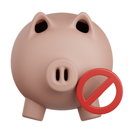 No Pig  3D Icon