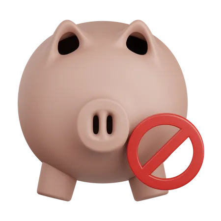 No Pig  3D Icon