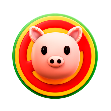 No Pig  3D Illustration