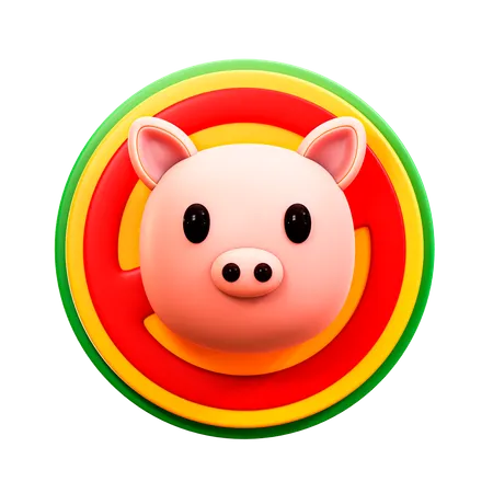 No Pig 3D Illustration