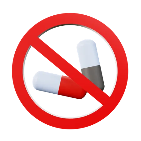 No Pills  3D Icon