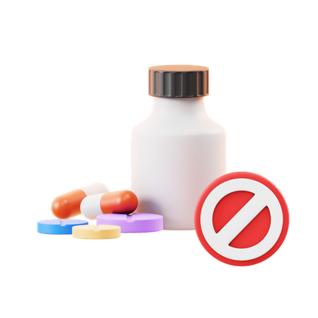 No Pills  3D Icon