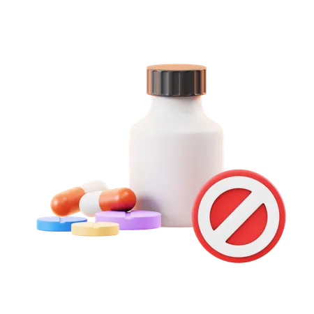 No Pills  3D Icon