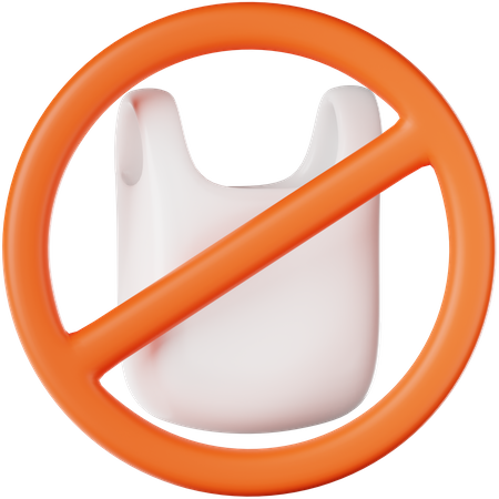 No Plastic  3D Icon