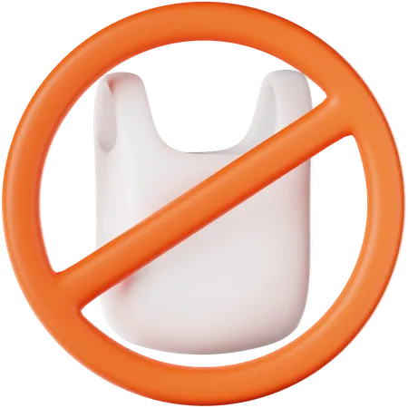 No Plastic  3D Icon