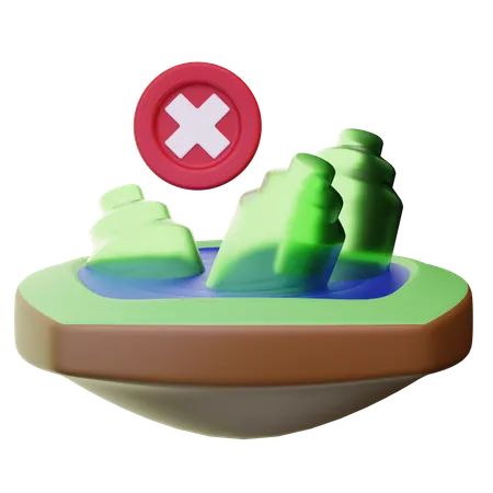 No Plastic  3D Icon