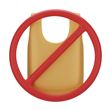 No Plastic  3D Icon