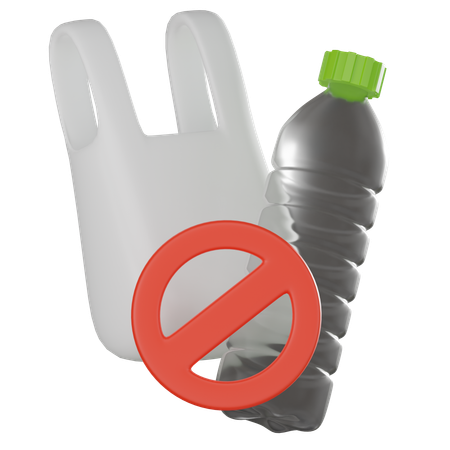 No Plastic  3D Icon