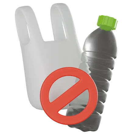 No Plastic  3D Icon