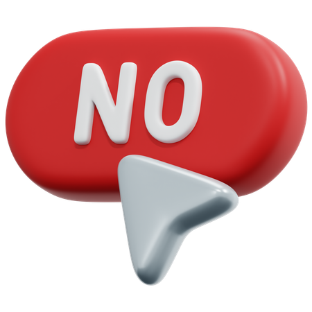 No Pointer  3D Icon