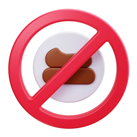 No Poop  3D Icon