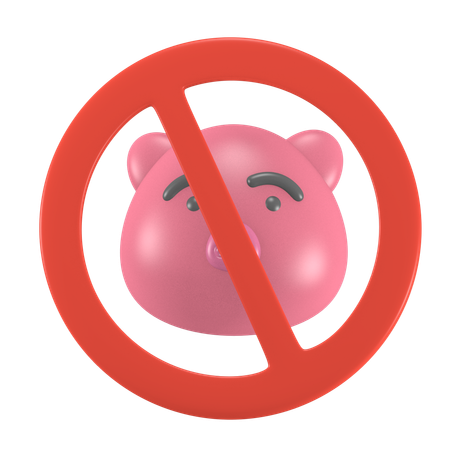 No Pork  3D Icon