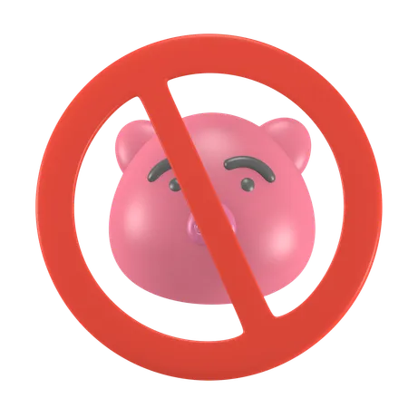 No Pork  3D Icon