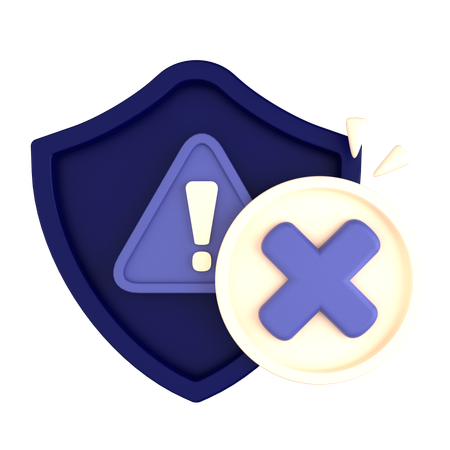 No Protection  3D Icon