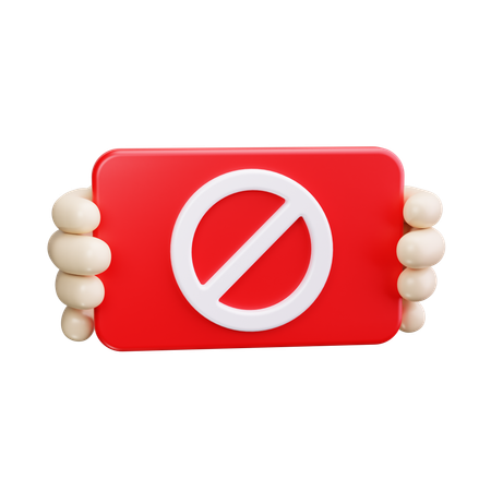 No Protest  3D Icon