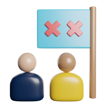 No Racism  3D Icon