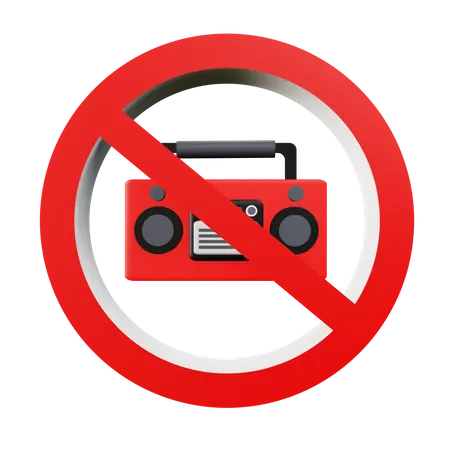 No Radio  3D Icon